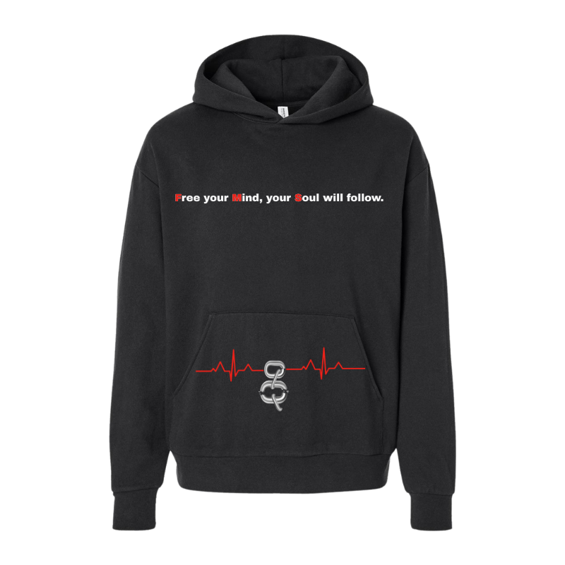 Free Your Mind Hoodie Shadow Signal (Black)