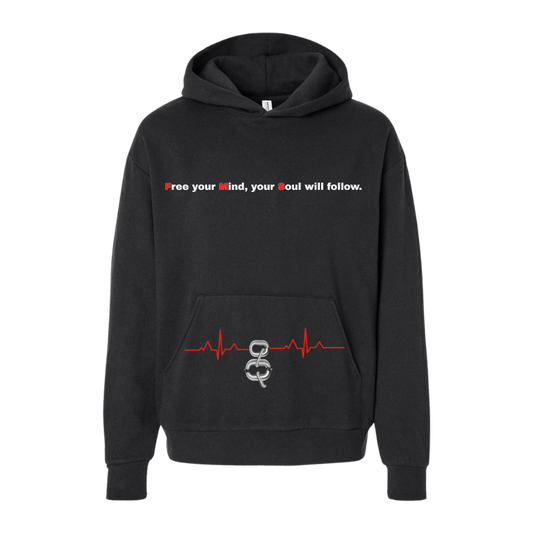 Free Your Mind Hoodie Shadow Signal (Black)